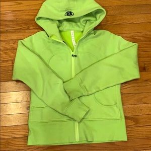 Lululemon scuba jacket in lime green